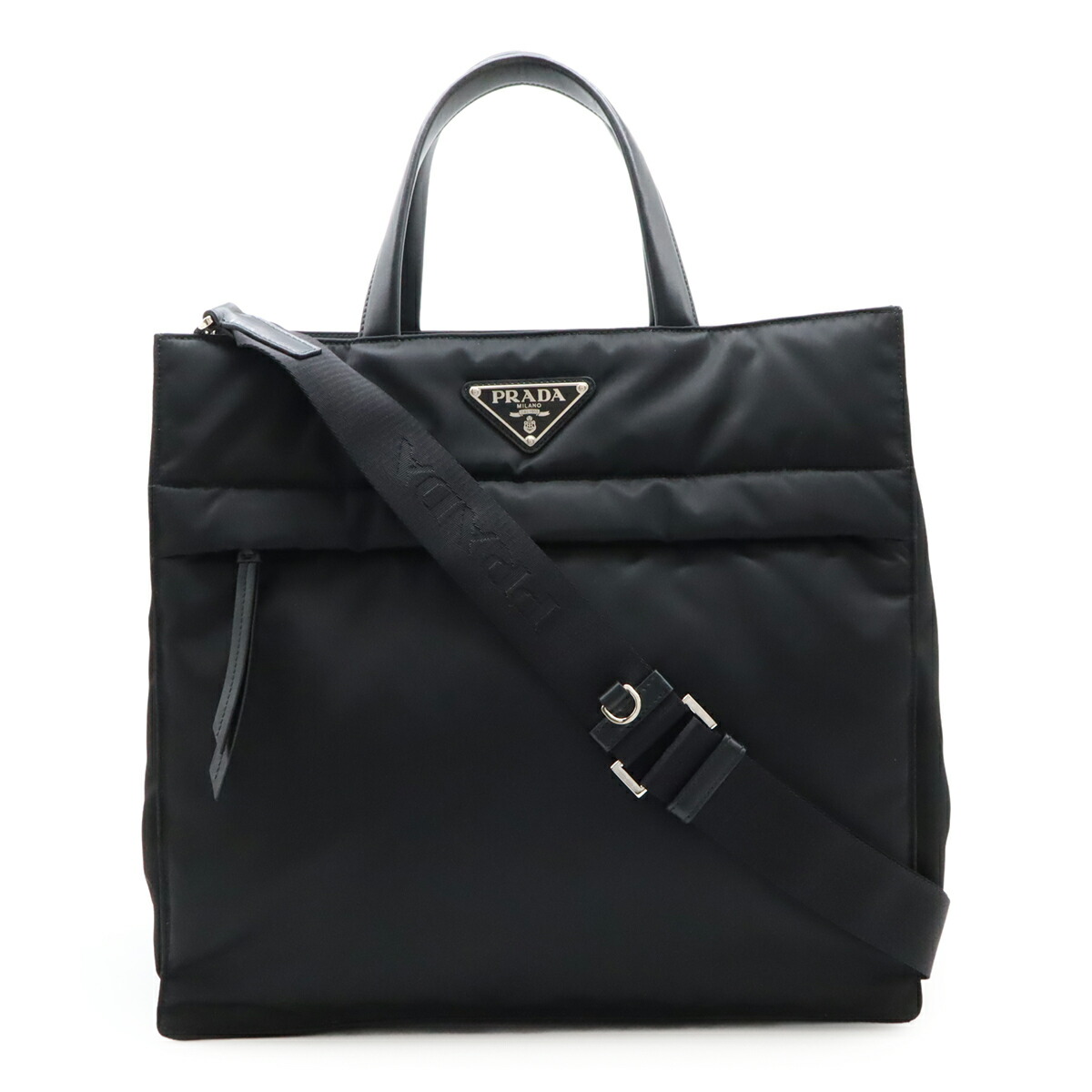 楽天市場】PRADA プラダ TESSUTO+VITELLO テスート トライアングルロゴ