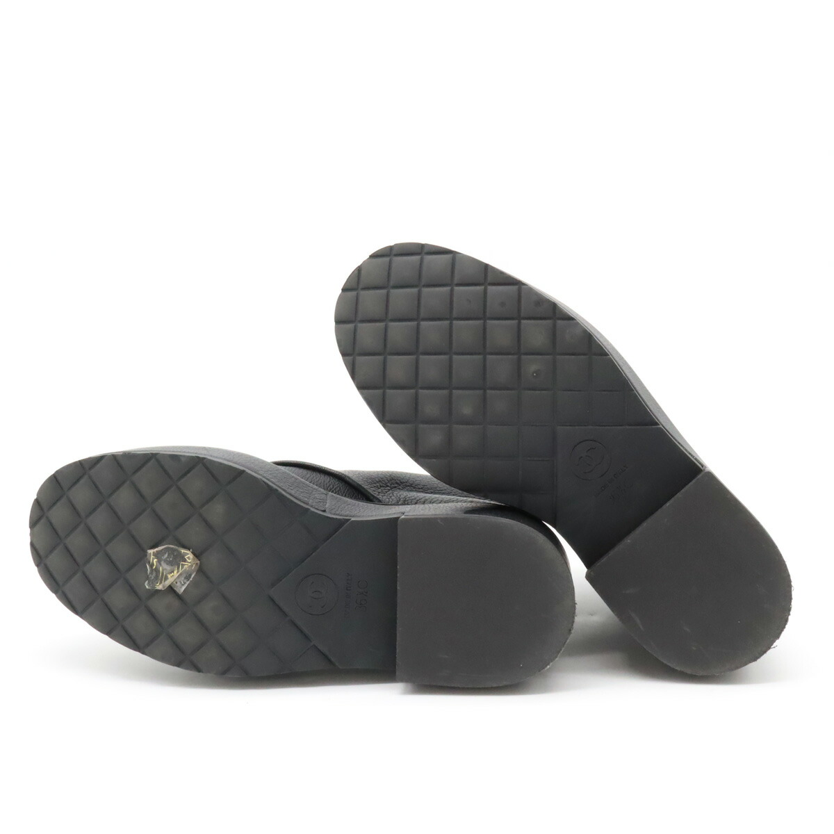 シャネルショートブーツ編み上げレザーパールブラック 楽天市場