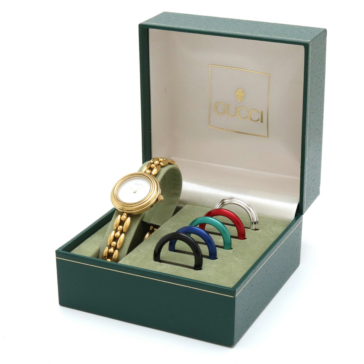 楽天市場】【ウォッチ】GUCCI グッチ チェンジベゼル ホワイト文字盤