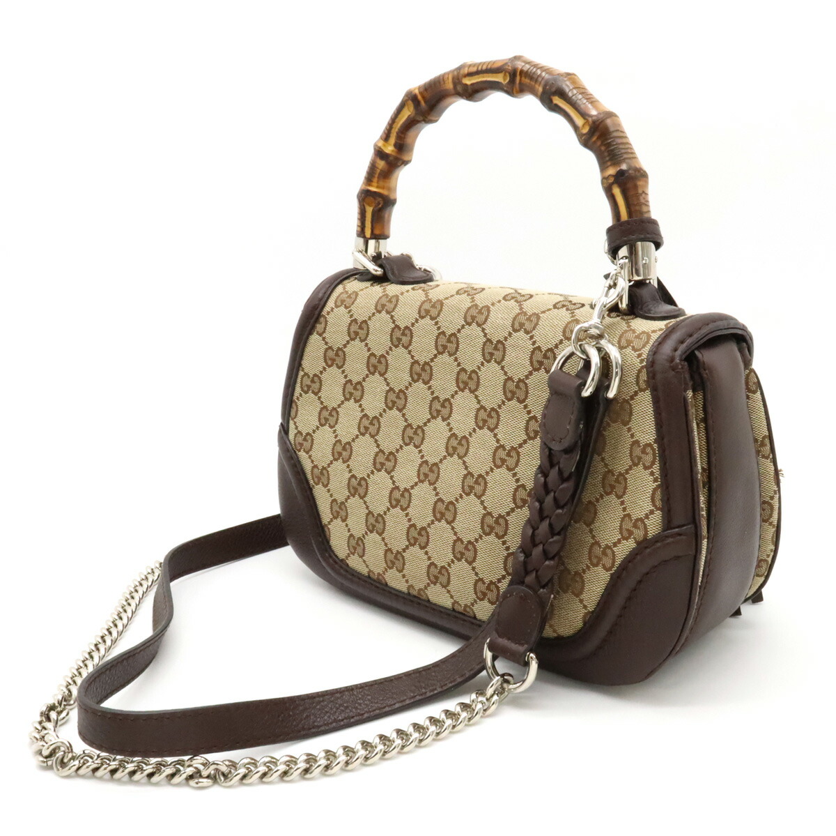 楽天市場】【バッグ】GUCCI グッチ GGキャンバス バンブー タッセル