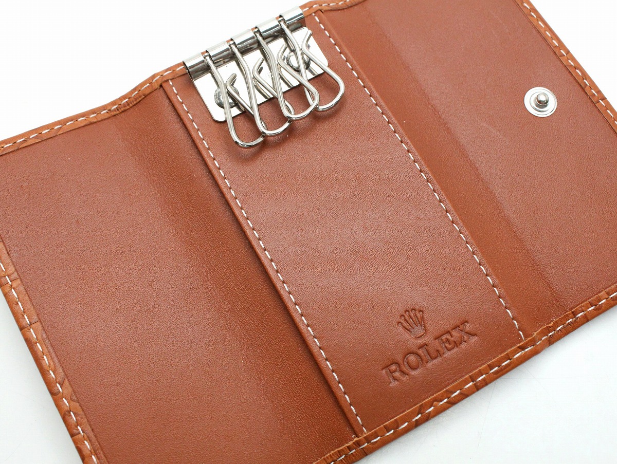 楽天市場】【新品未使用品】ROLEX ロレックス 4蓮キーケース レザー