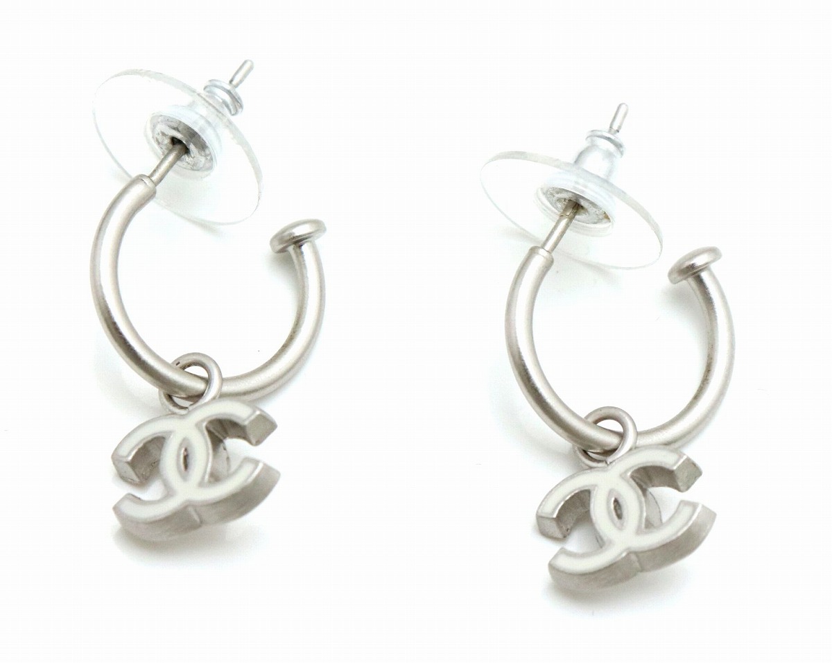 楽天市場】【ジュエリー】CHANEL シャネル ココマーク ロゴ フープ