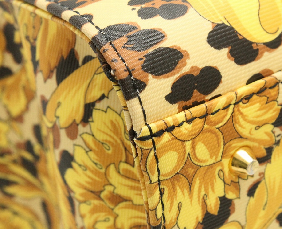 楽天市場】【バッグ】VERSACE ヴェルサーチ ハンドバッグ レオパード柄