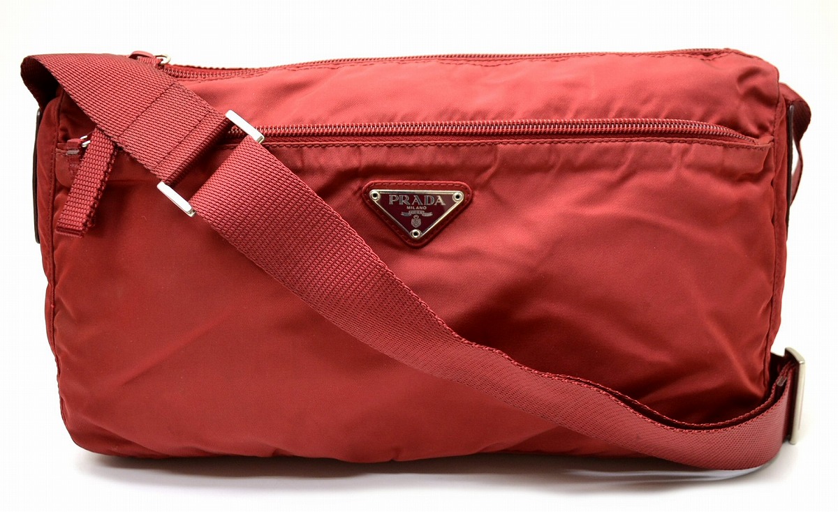 楽天市場】【バッグ】PRADA プラダ ナイロン ショルダーバッグ CHERRY