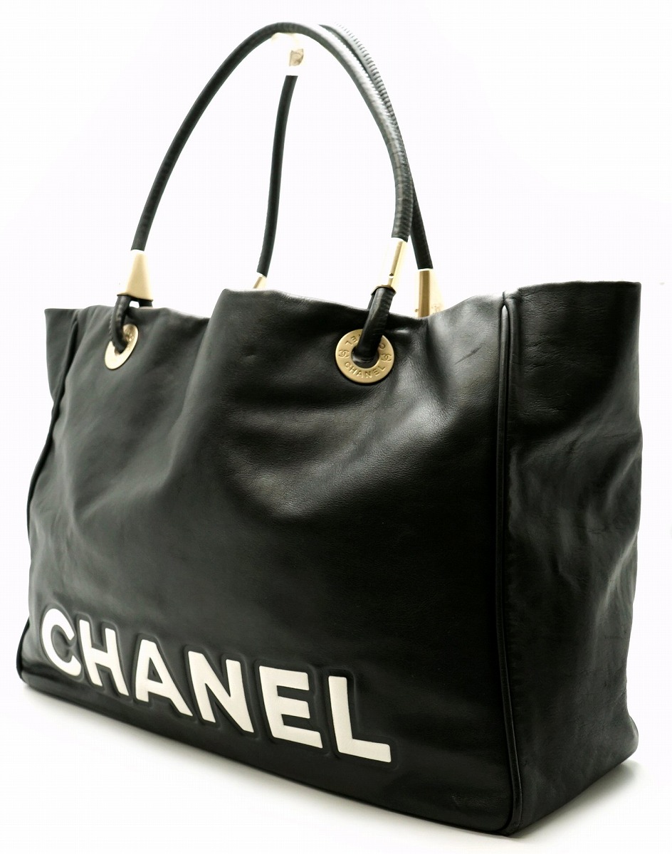 楽天市場】【バッグ】CHANEL シャネル カメリア ロゴ トートバッグ