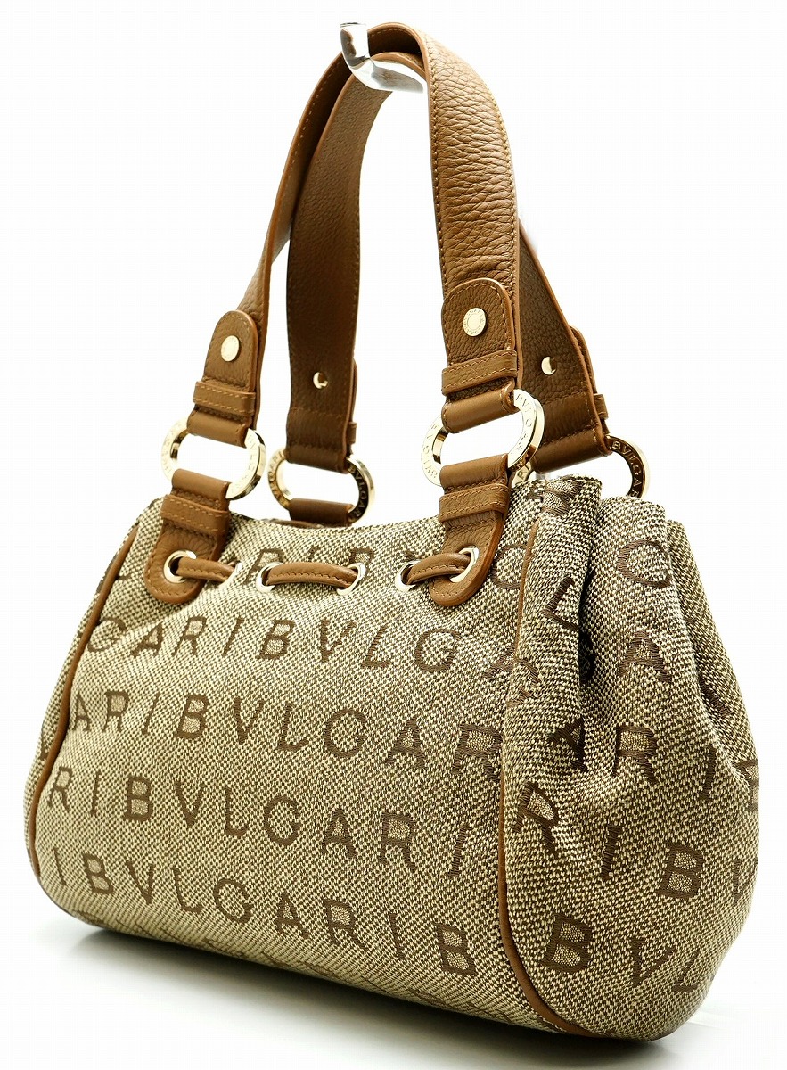 楽天市場】【バッグ】BVLGARI ブルガリ マキシ レッタレ ロゴマニア