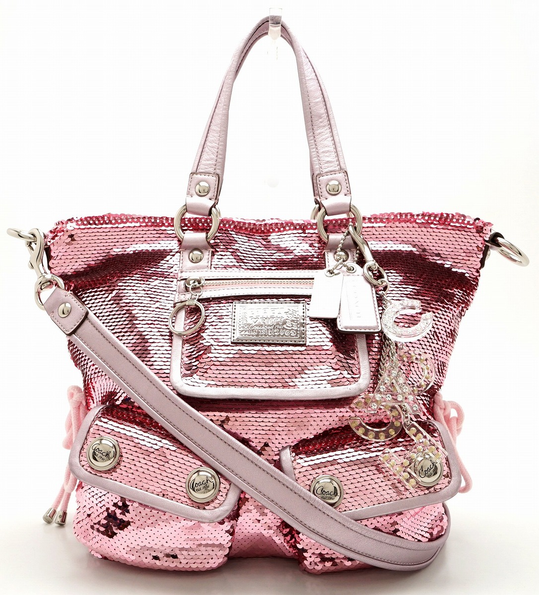 楽天市場】【バッグ】COACH コーチ シグネチャー スパンコール 2WAY