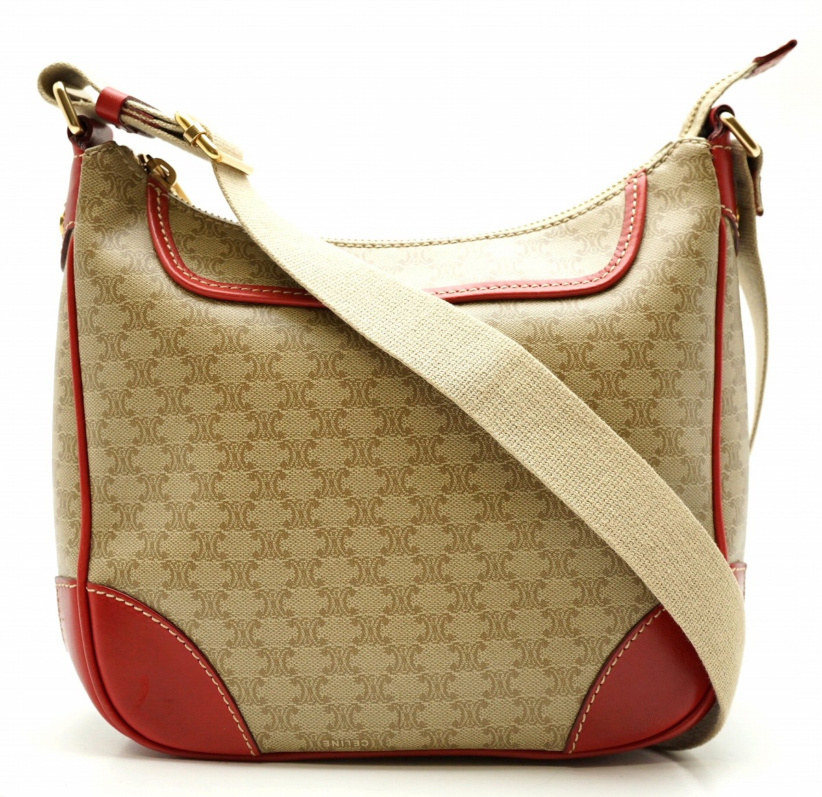 楽天市場】【バッグ】CELINE セリーヌ マカダム柄 ショルダーバッグ