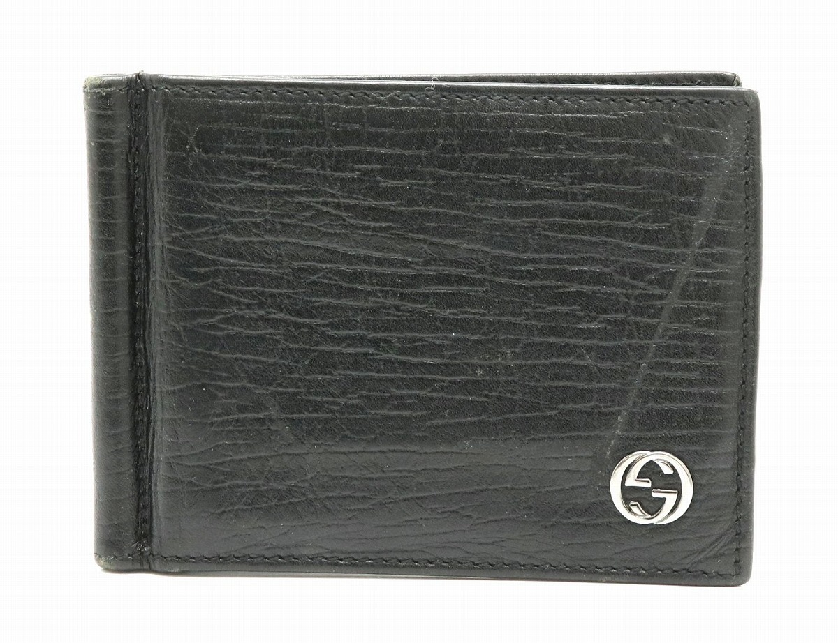 楽天市場】【財布】GUCCI グッチ ロゴ 2つ折り 札入れ マネークリップ