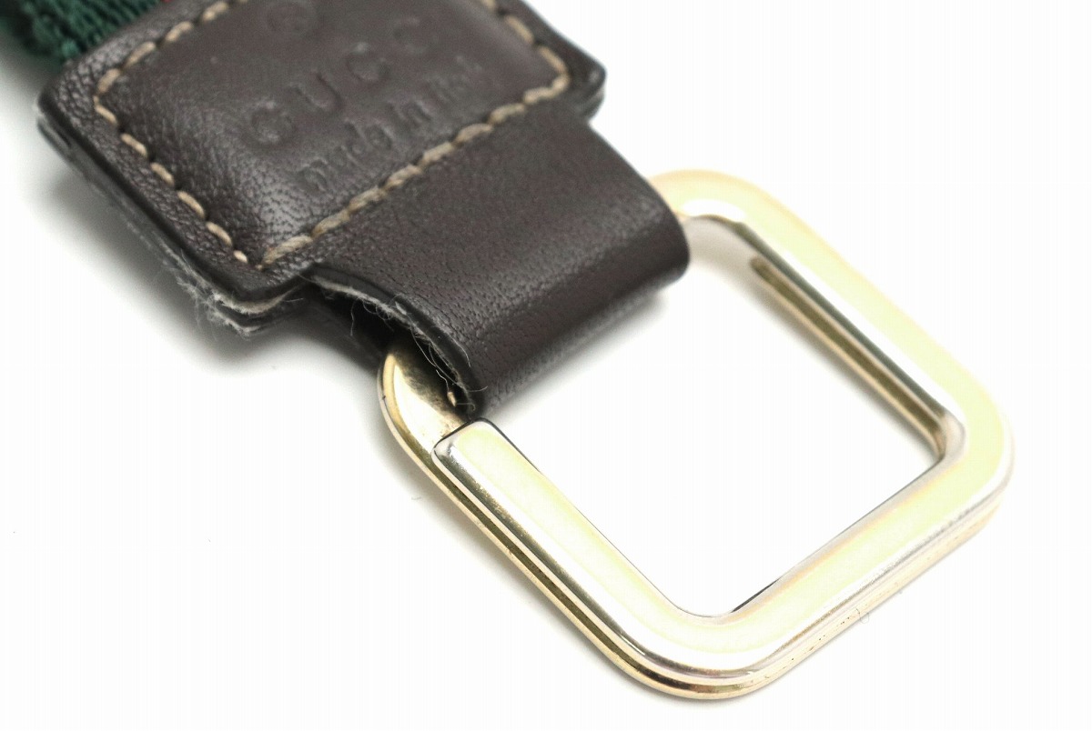 楽天市場】GUCCI グッチ シェリーライン チャーム レザー キーホルダー