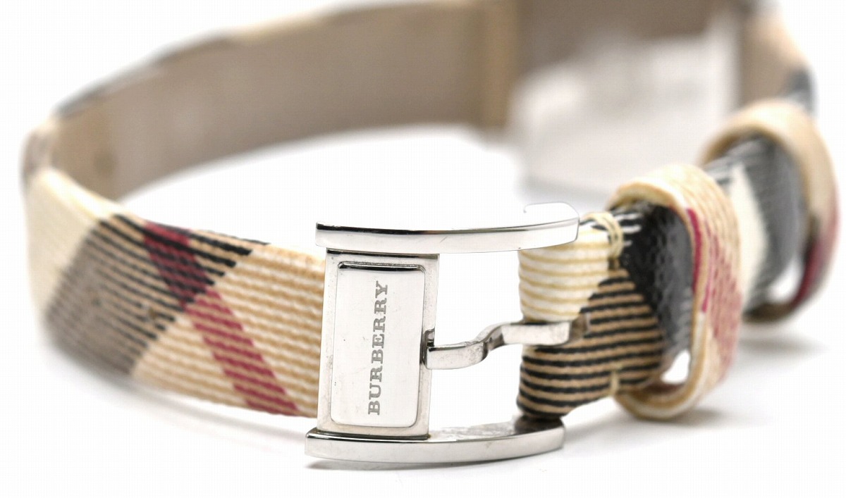 楽天市場】【ウォッチ】BURBERRY バーバリー ホワイト文字盤 チェック