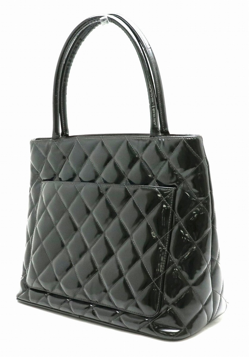 楽天市場】【バッグ】CHANEL シャネル マトラッセ エナメル 復刻トート