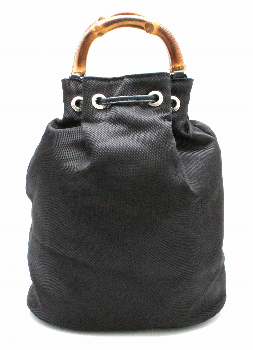 GUCCI 2way ショルダーバッグ 巾着 バンブー GUCCI◇巾着バッグ