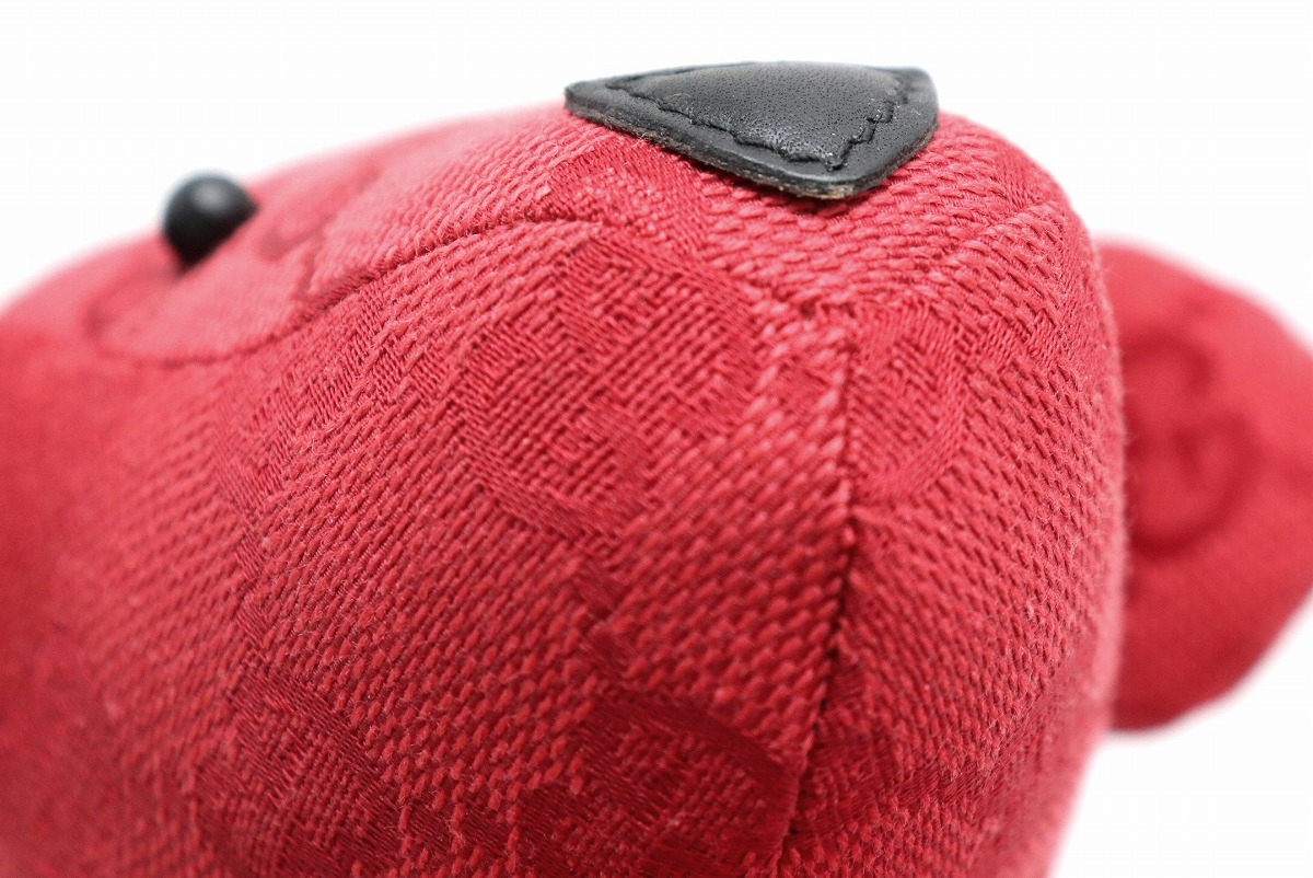 楽天市場】GUCCI グッチ テディベア ぬいぐるみ GGキャンバス レザー