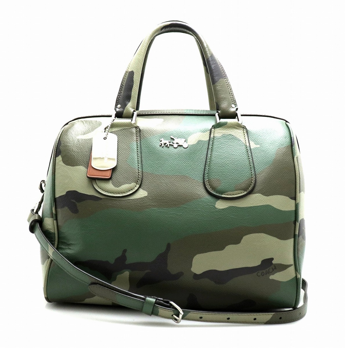 楽天市場】【バッグ】COACH コーチ カモフラージュ 迷彩柄 ボストン