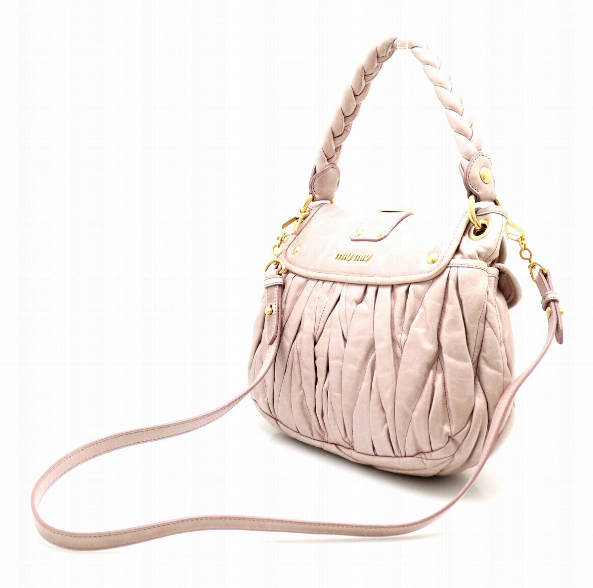 楽天市場】【バッグ】Miu Miu ミュウ ミュウ マトラッセ ハンドバッグ