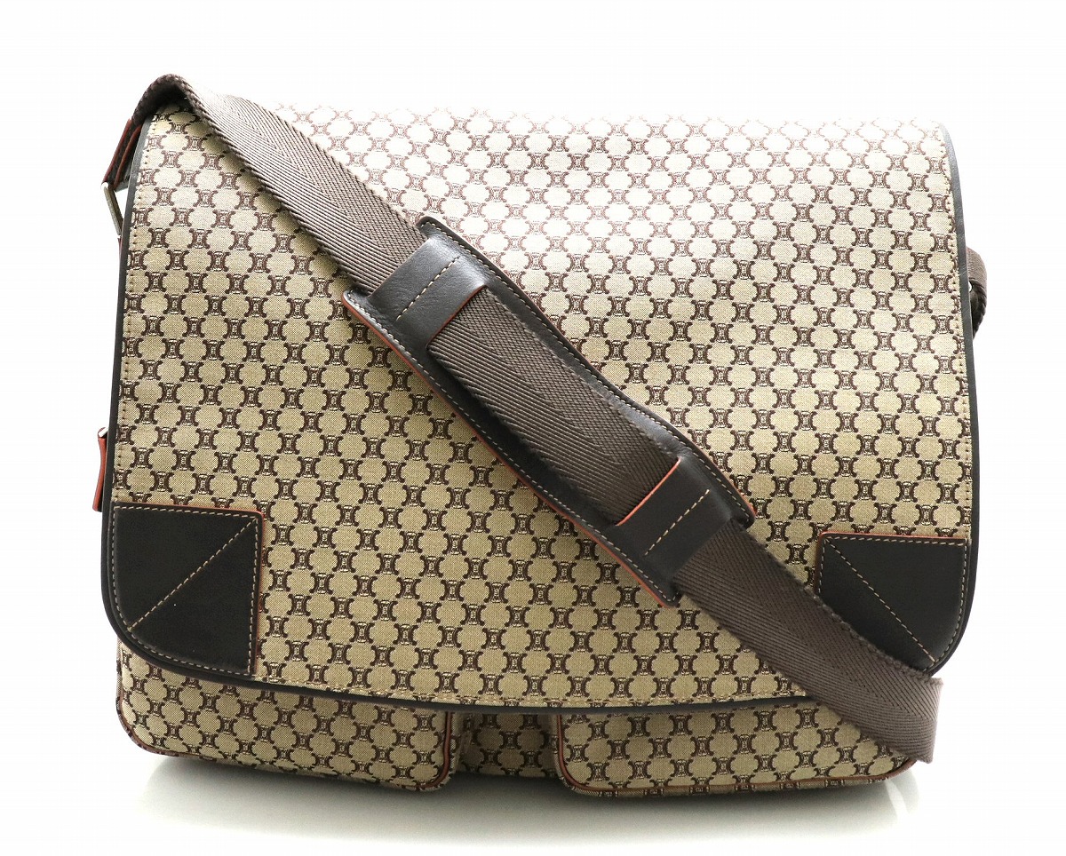 楽天市場】【バッグ】CELINE セリーヌ マカダム柄 ショルダーバッグ