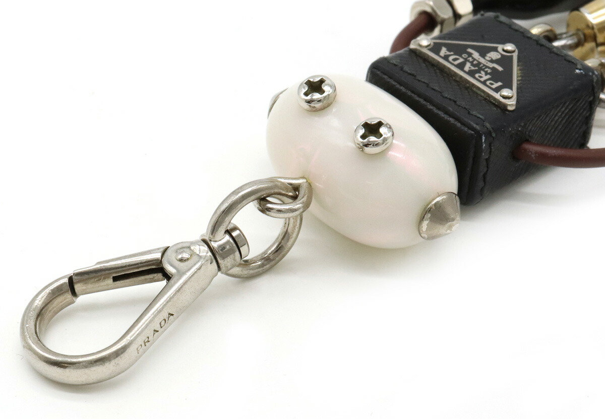 プラダ キーホルダー チャーム キーリング ロボット エドワード