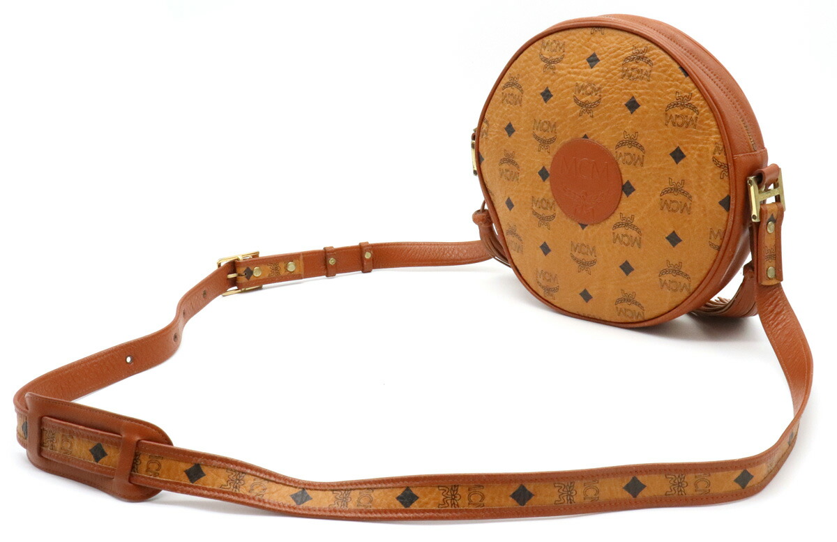 激レア MCM ショルダーバッグ タンバリン サークル 丸型 スタッズ フリンジ