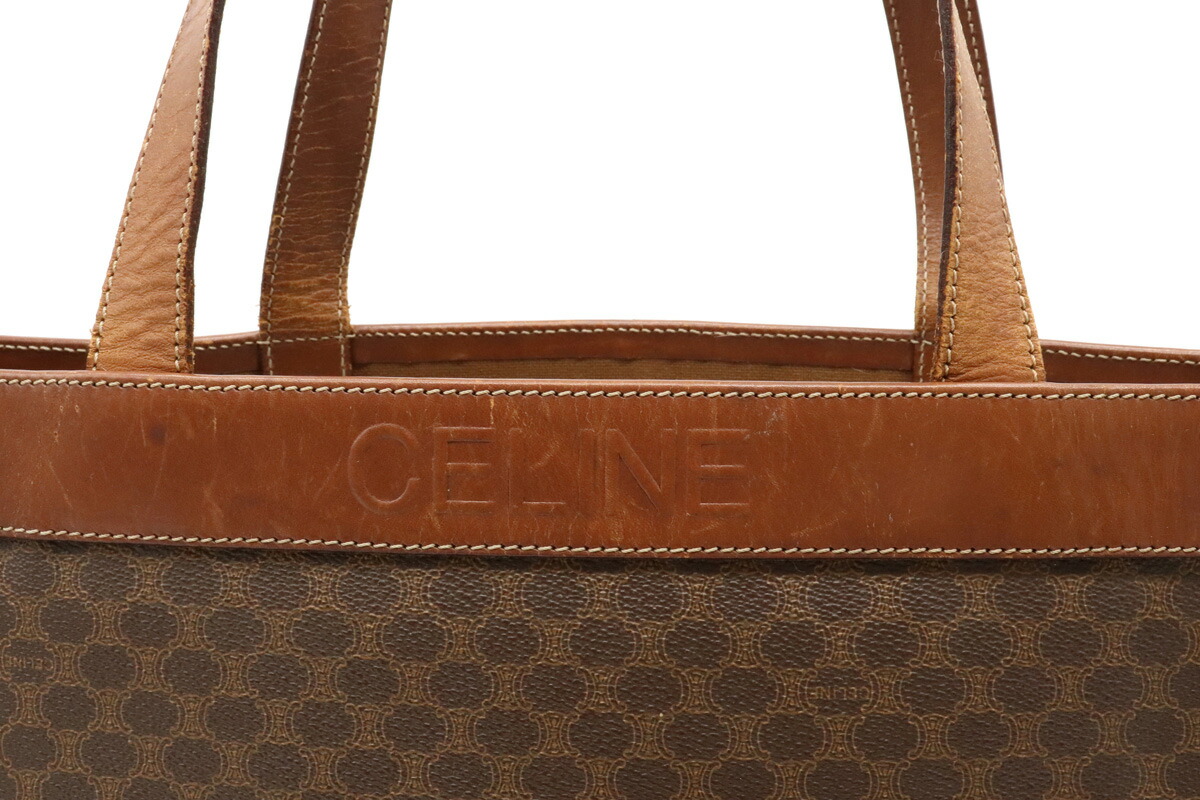 楽天市場】【バッグ】CELINE セリーヌ マカダム柄 トートバッグ