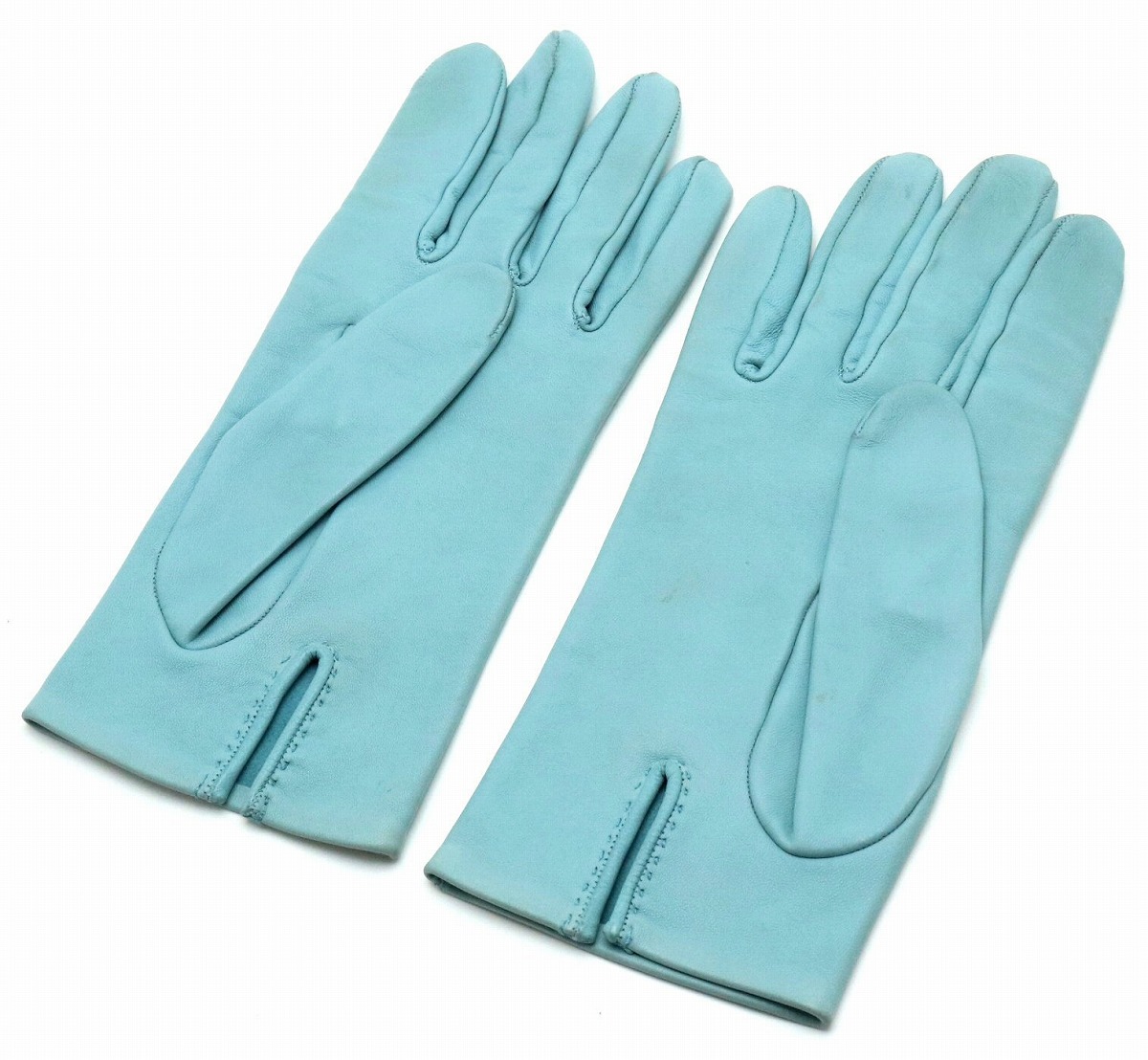 楽天市場】HERMES エルメス Hロゴ レザーグローブ 手袋 ライトブルー