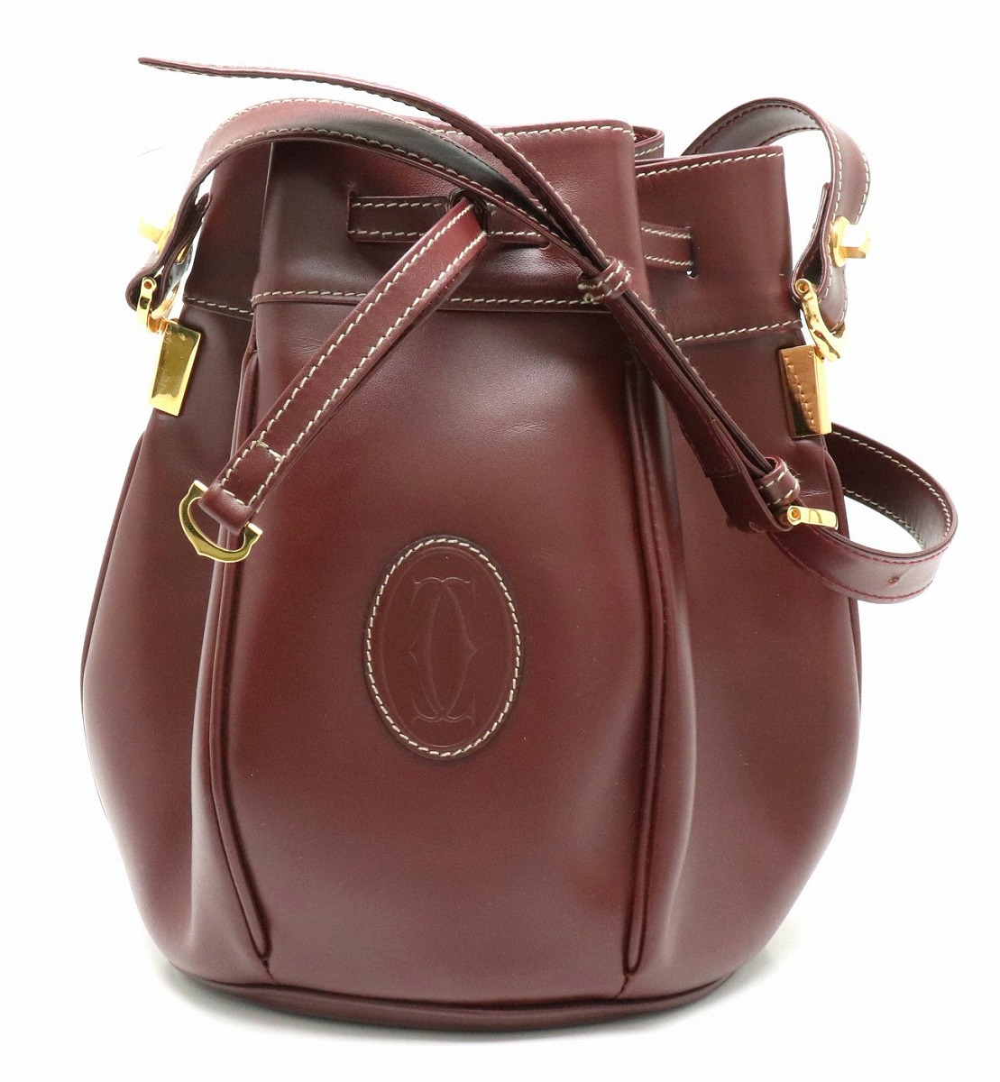 楽天市場】【バッグ】Cartier カルティエ マストライン 巾着型