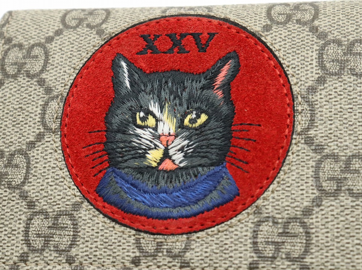 楽天市場】【財布】GUCCI グッチ GGスプリーム ミスティックキャット 2