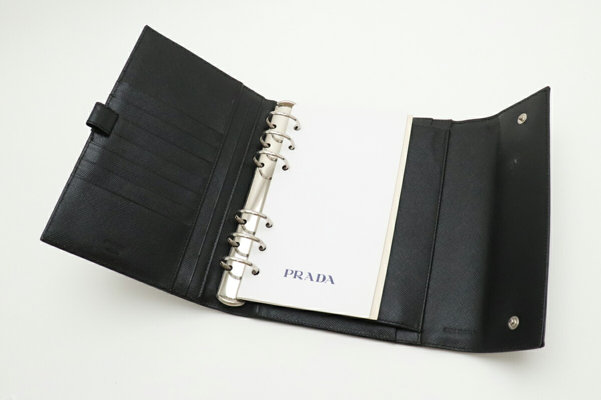 楽天市場】PRADA プラダ 手帳カバー 6穴式手帳カバー システム手帳