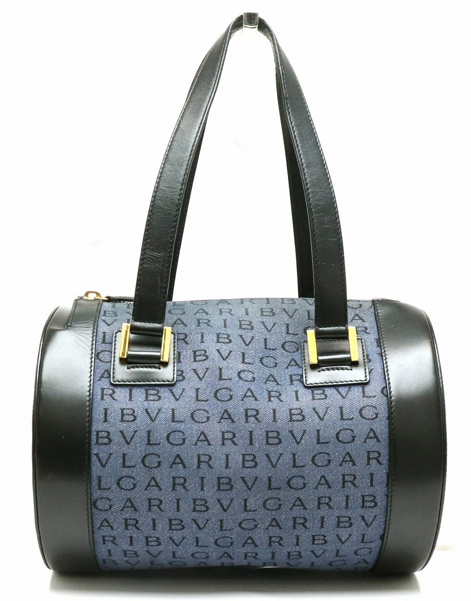 楽天市場】【バッグ】BVLGARI ブルガリ ロゴマニア ハンドバッグ 筒型