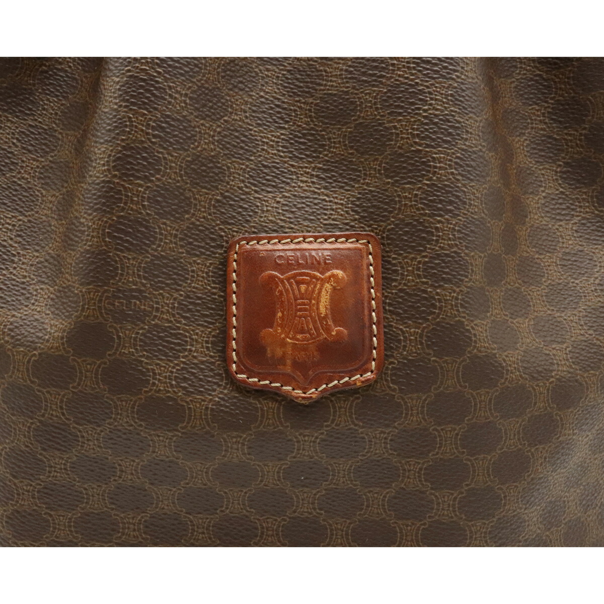 楽天市場】【バッグ】CELINE セリーヌ マカダム柄 巾着バッグ