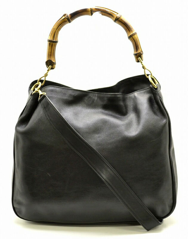 楽天市場】【バッグ】GUCCI グッチ ホーボー バンブー レザー