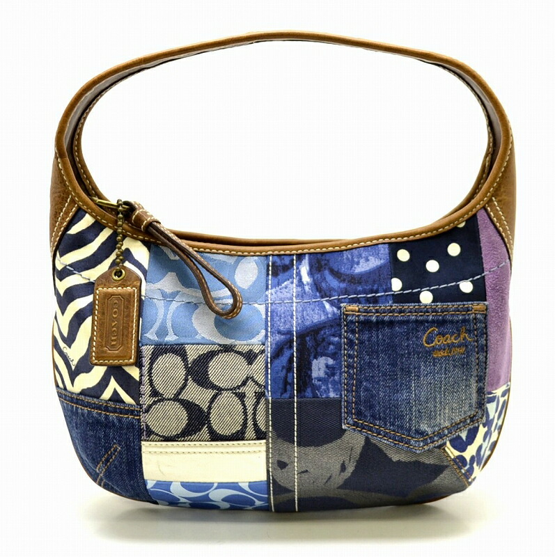 楽天市場】【バッグ】COACH コーチ パッチワーク スモール ホーボー
