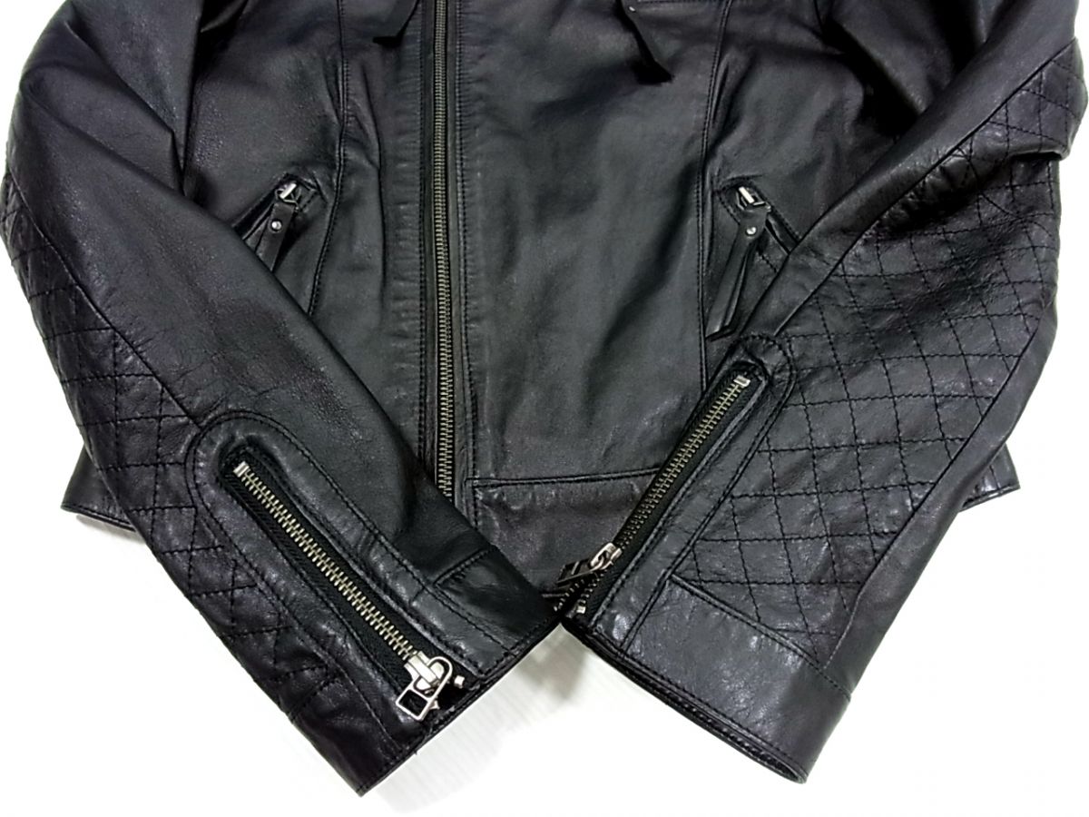 楽天市場】【中古】美品 □UNTITLED ラムレザー ライダースジャケット