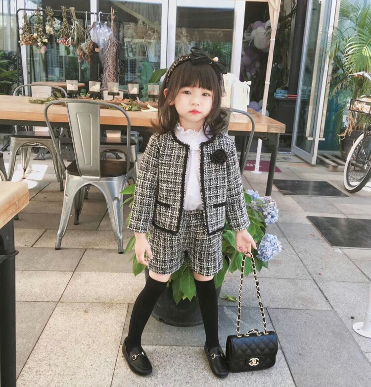 楽天市場】3点セット 子供 女の子 フォーマルスーツ ツイード