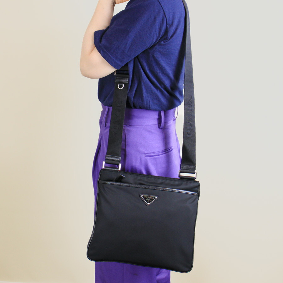 楽天市場】プラダ PRADA (2VH118 2DMH) Re-Nylon x サフィアーノレザー