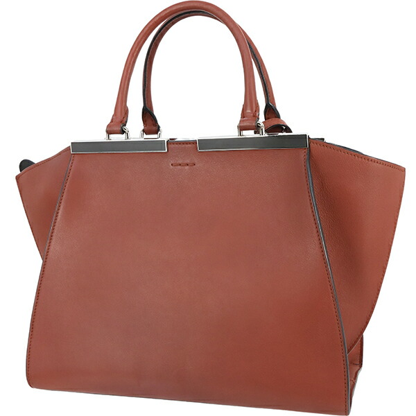 楽天市場】フェンディ トロワジュール カーフレザー レッド 2WAYバッグ