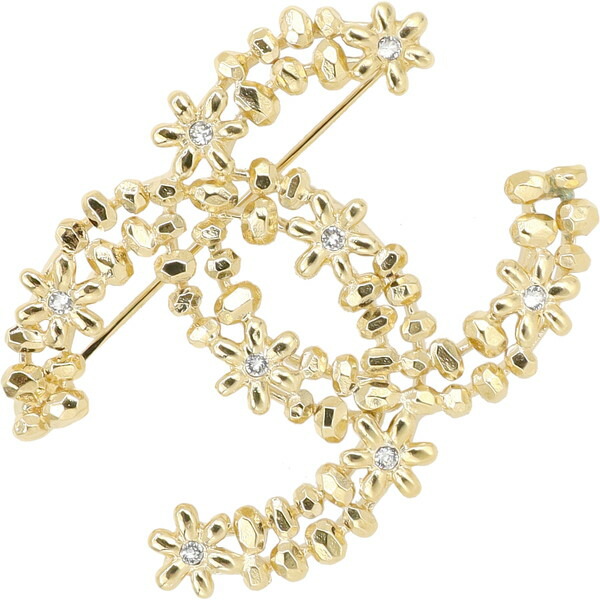 楽天市場】【新品】 シャネル ブローチ ココマーク フラワー メタル GP