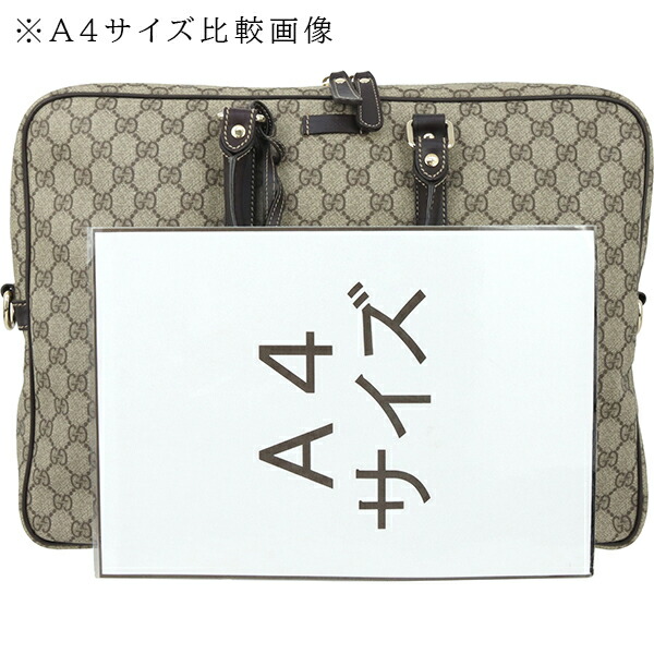 楽天市場】【超美品】 グッチ ビジネスバッグ GG スプリーム レザー
