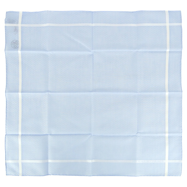 楽天市場】【新品】 エルメス ハンカチ ジャカード H コットン ブルー