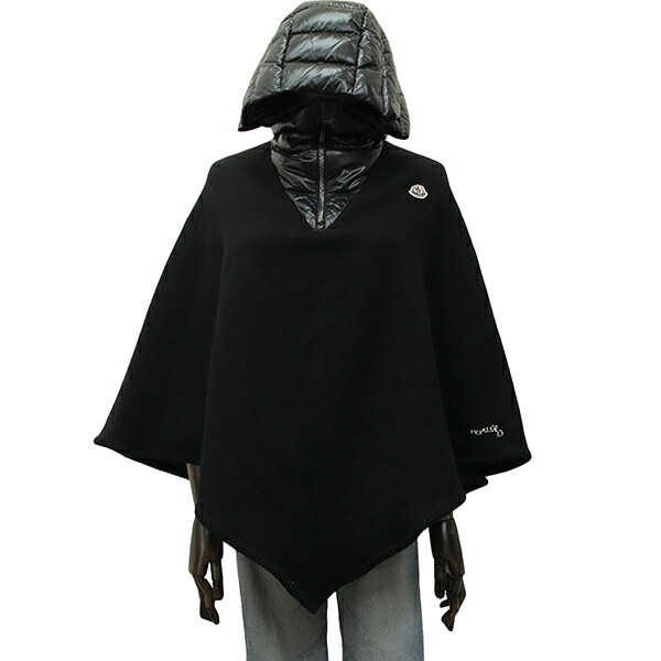楽天市場】モンクレール ポンチョ ケープ フードあり ダウン切り替え