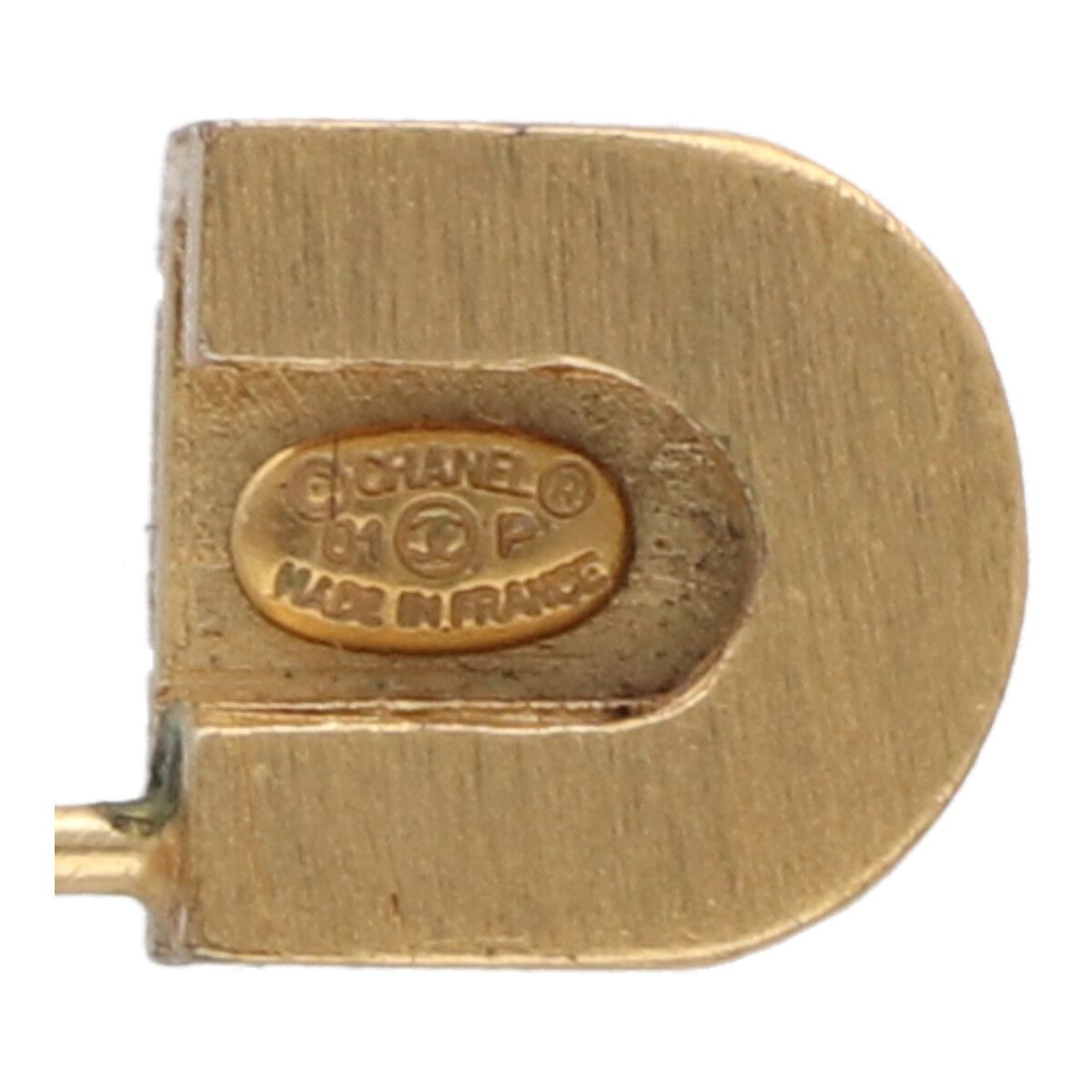 楽天市場】【中古】 CHANEL シャネル ブローチ 01P ロゴ ライン