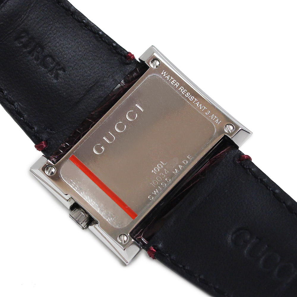 楽天市場】【未使用 展示品】グッチ GUCCI スクエア クォーツ 腕時計