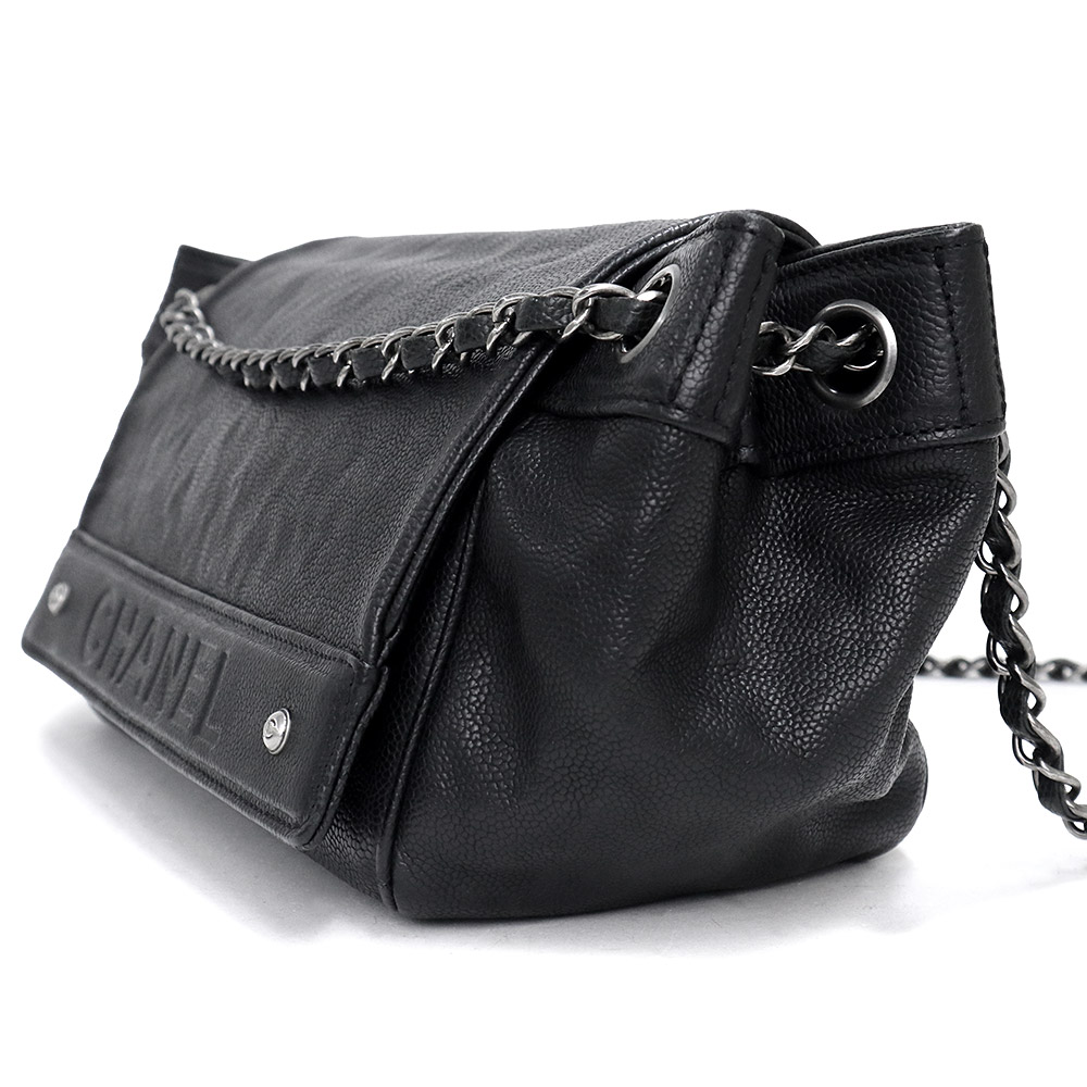楽天市場】【中古】シャネル CHANEL ロゴ フラップ チェーン