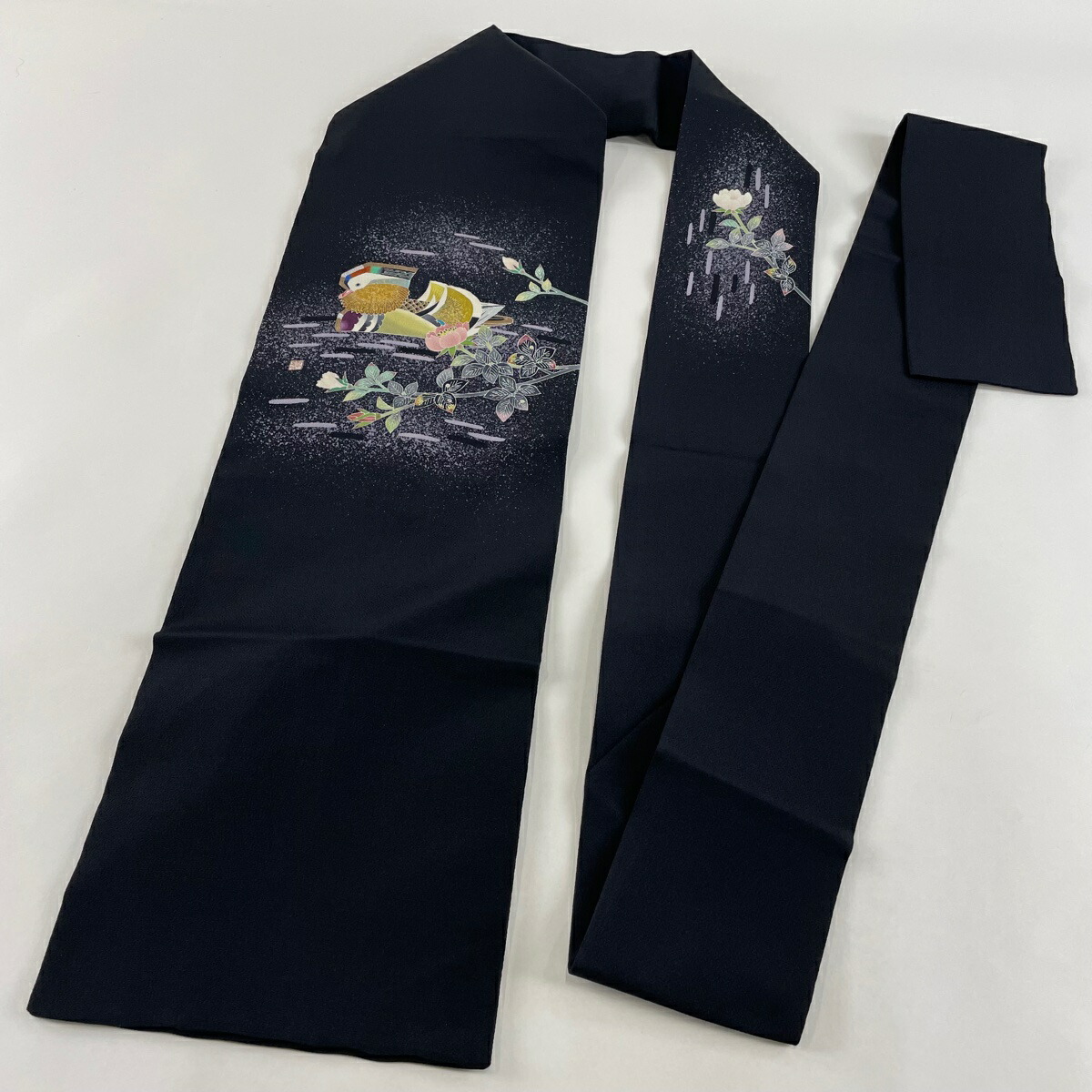 楽天市場】名古屋帯 逸品 人間国宝 羽田登喜男 落款あり 鴛鴦 枝花