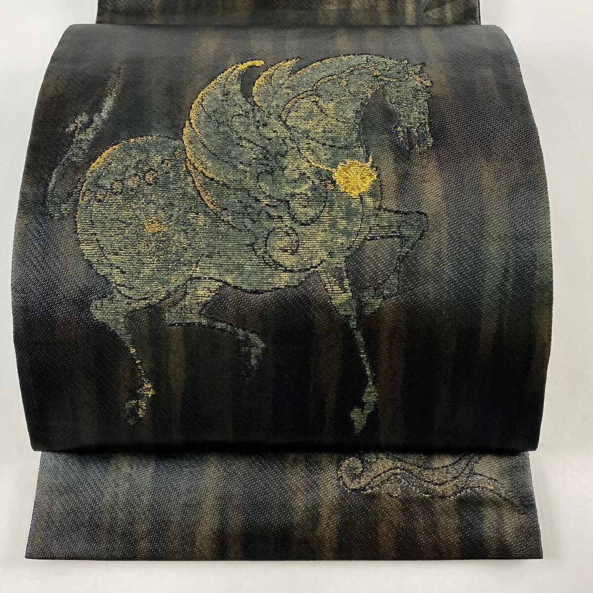 楽天市場】袋帯 逸品 誉田屋源兵衛 落款あり 誉文彫金 天馬駆ける 天馬