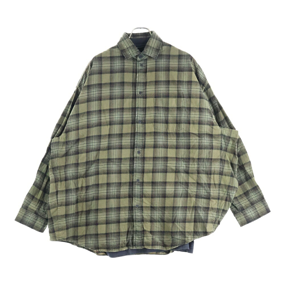 楽天市場】チェック シャツ（ブランドバレンシアガ）の通販