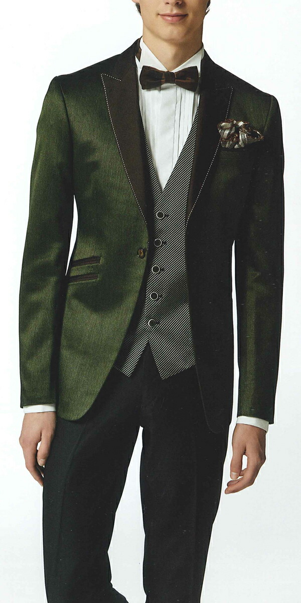 楽天市場】【レンタル】タキシード フルセットグリーン（TX_M_20319_10