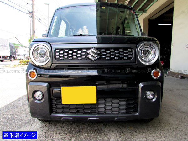 楽天市場】【 BRIGHTZ スペーシアギア MK53S メッキヘッドライトリング