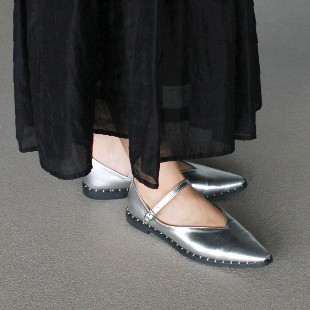 楽天市場】スタッズコバパンプス メリージェーン パンプス ストラップ