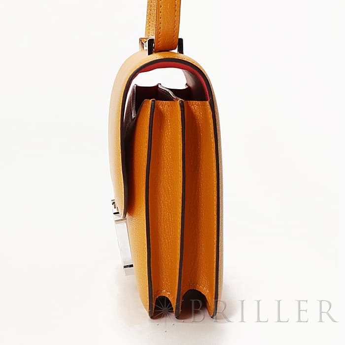 楽天市場】エルメス コンスタンス3 ミニ ヴェルソ シェーブル ムタード